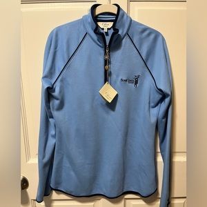 NWT Clover by Bobby Jones Pima Cotton blue women’s Golf Sweatshirt M Medium